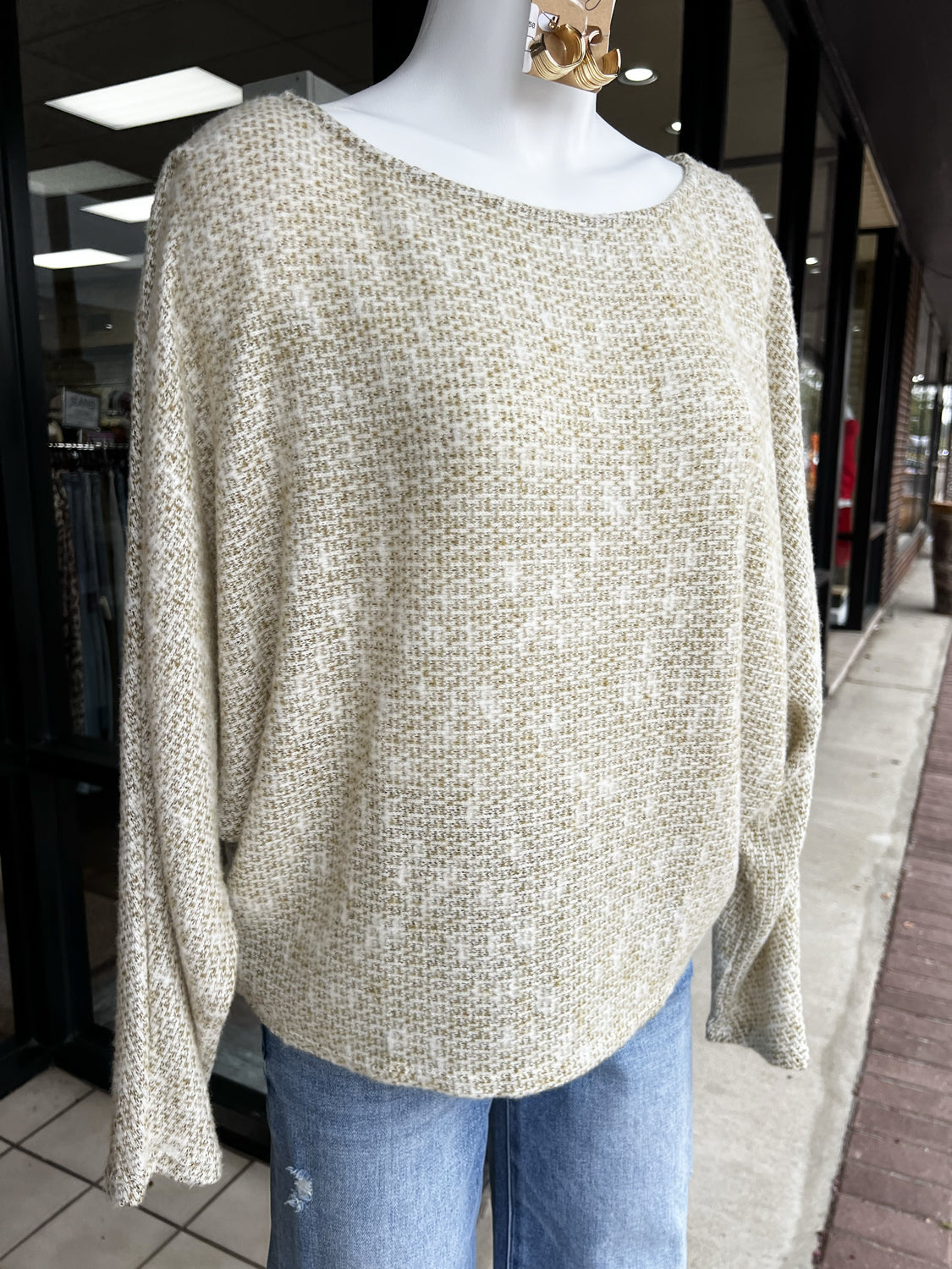 SADIE AND SAGE Women's Top Sadie And Sage Billie OTS Dolman Sleeve Knit Top