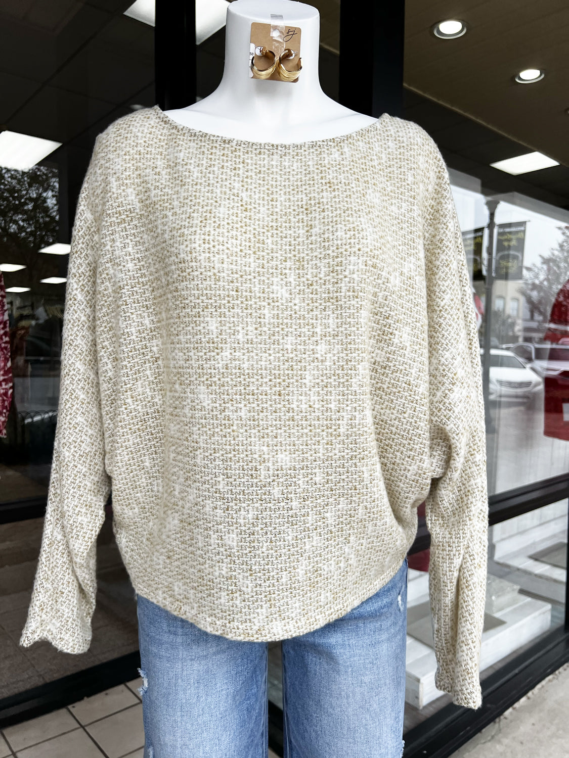 SADIE AND SAGE Women's Top Sadie And Sage Billie OTS Dolman Sleeve Knit Top