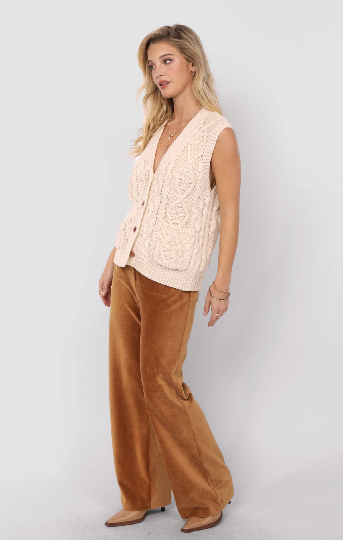 SADIE AND SAGE Women's Top Sadie and Sage Swift Cardigan Vest || David's Clothing