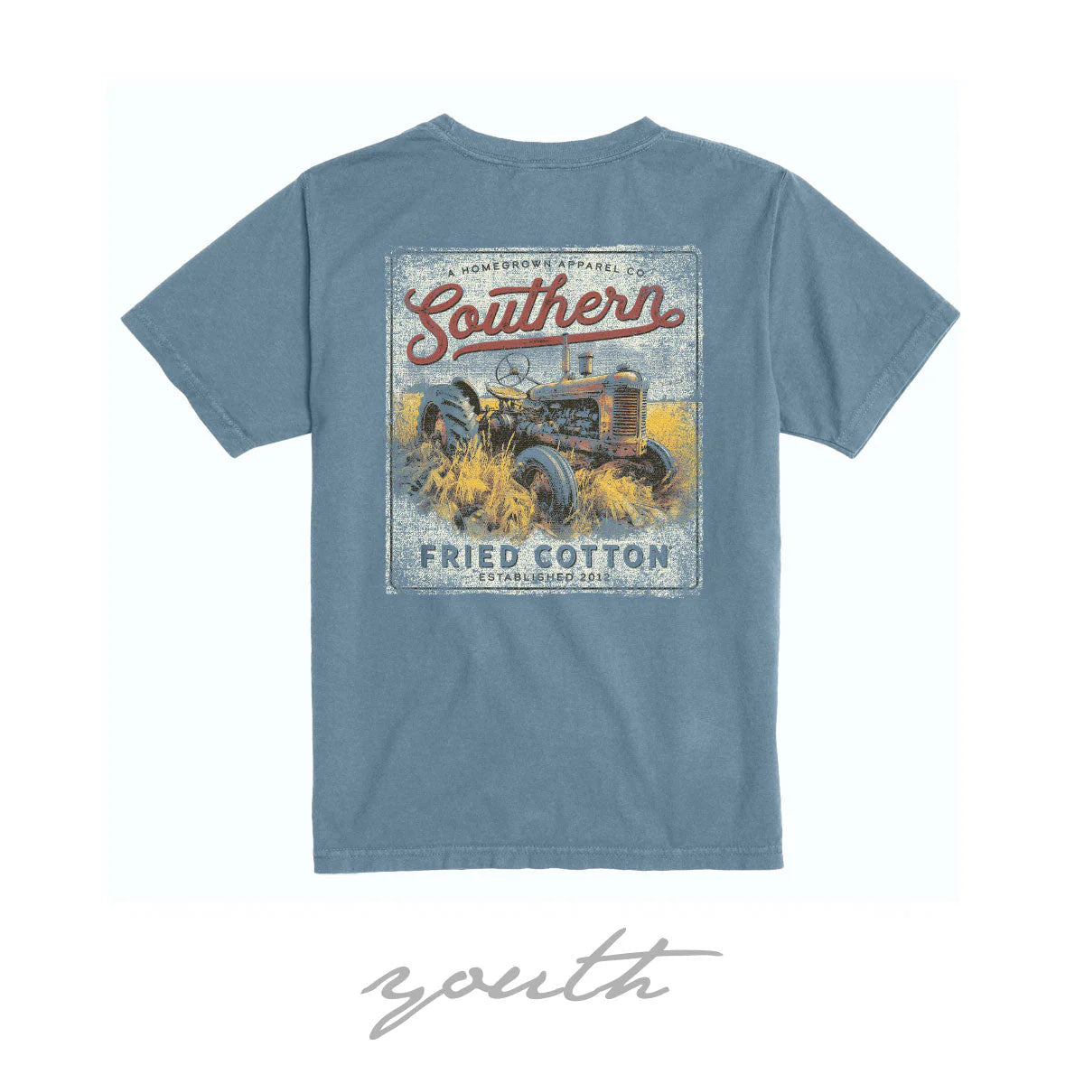 SOUTHERN FRIED COTTON Kid's Tees Southern Fried Cotton Out in the Field-Youth