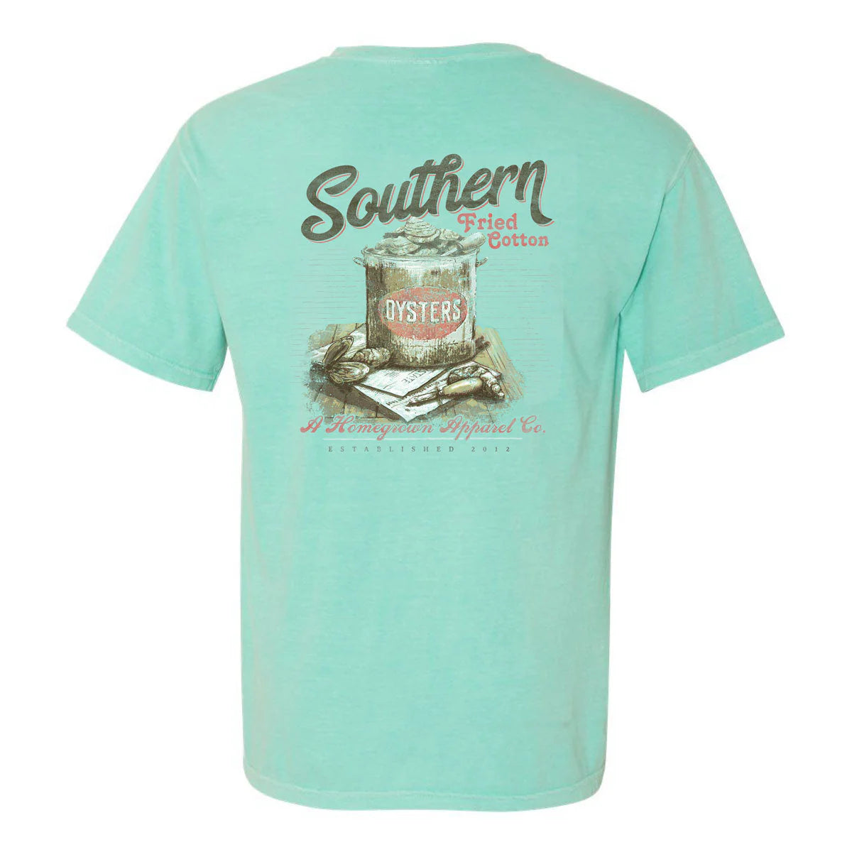 SOUTHERN FRIED COTTON Men's Tees Southern Fried Cotton Bucket of Oysters Tee || David's Clothing