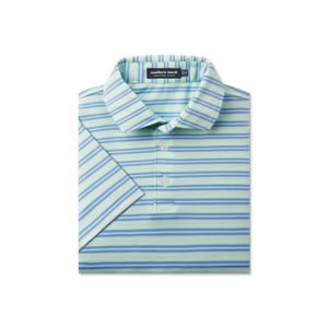 SOUTHERN MARSH COLLECTION Boys Top Southern Marsh Youth Bermuda Performance Polo - Grayton Stripe