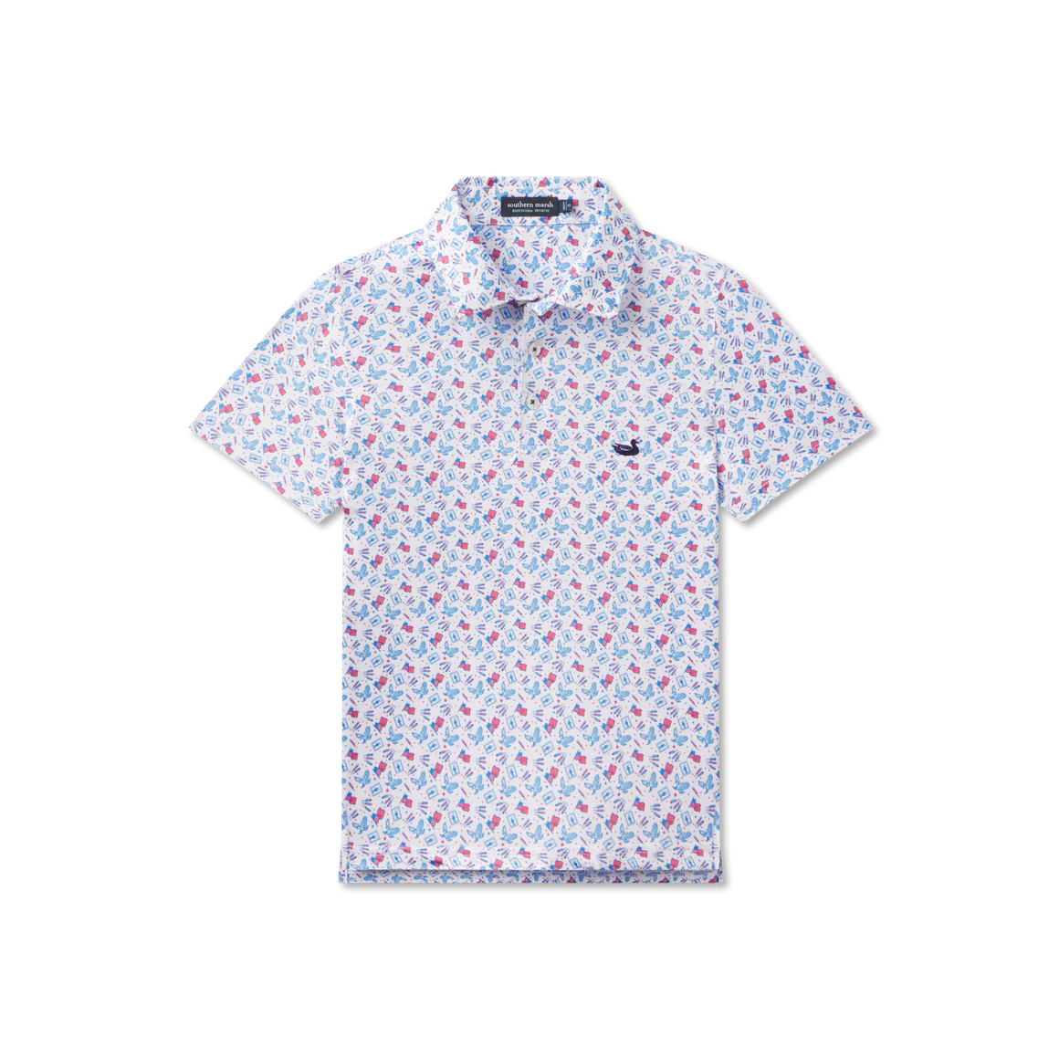 SOUTHERN MARSH COLLECTION Kid's Tops Southern Marsh Youth Flyline Performance Polo - Liberty