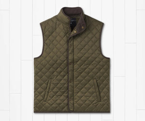 SOUTHERN MARSH COLLECTION Men's Jackets DARK OLIVE / M Southern Marsh Huntington Quilted Vest || David's Clothing OHTVDLV