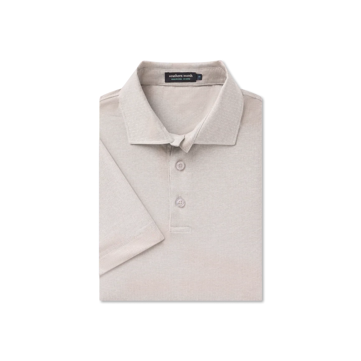 SOUTHERN MARSH COLLECTION Men's Polo Southern Marsh Cork Grid Performance Polo