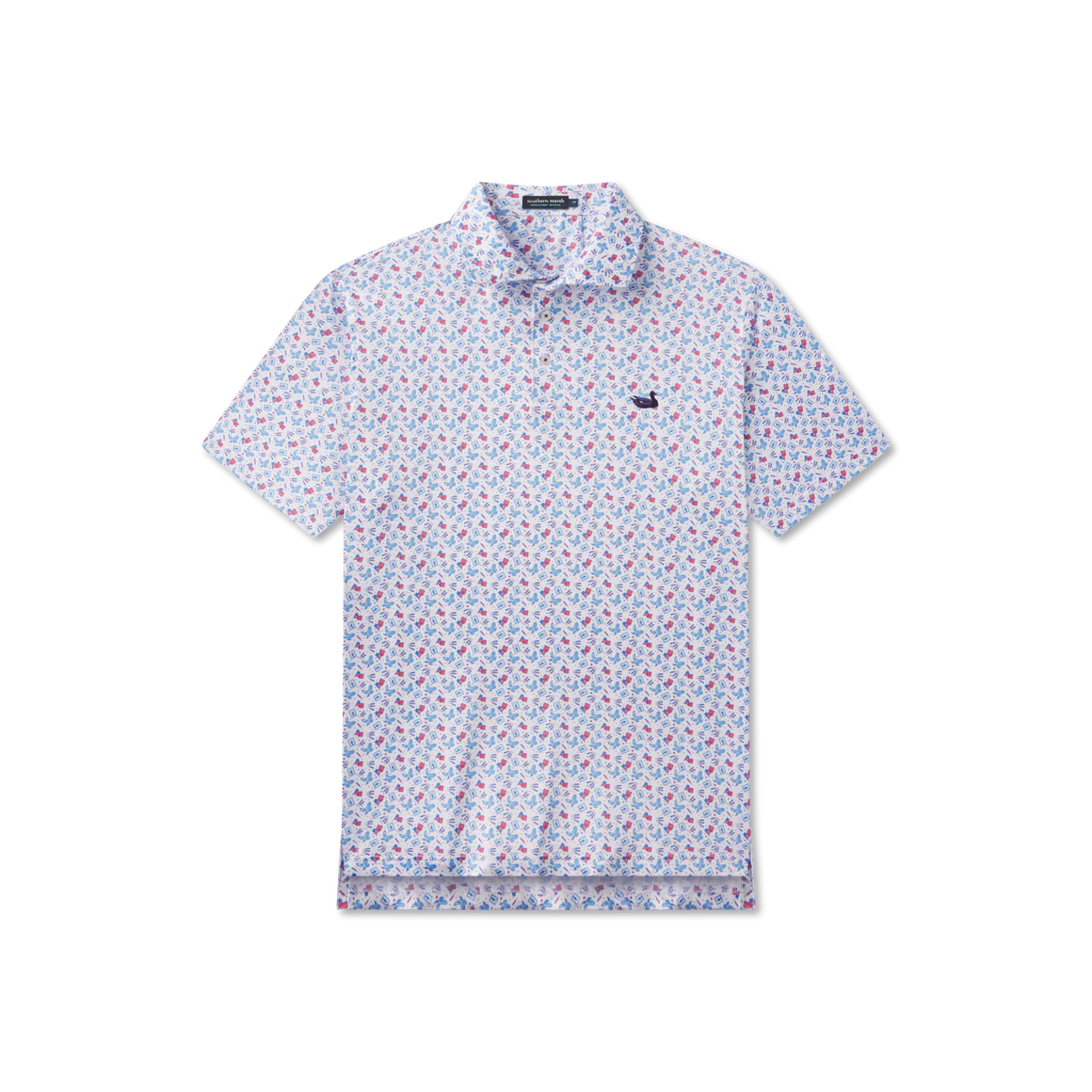 SOUTHERN MARSH COLLECTION Men's Polo Southern Marsh Flyline Performance Polo - Liberty