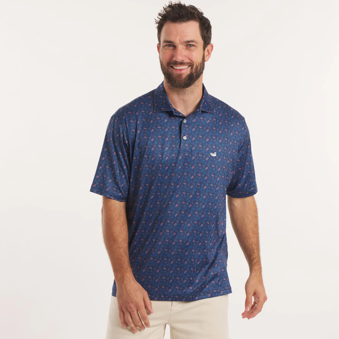 SOUTHERN MARSH COLLECTION Men's Polo Southern Marsh Flyline Performance Polo - Liberty