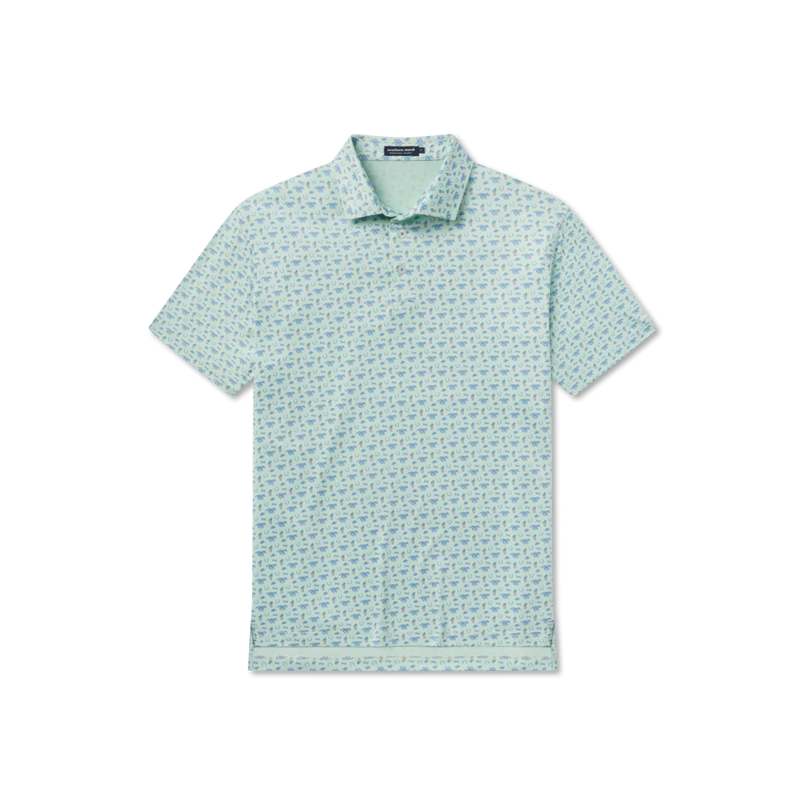 SOUTHERN MARSH COLLECTION Men's Polo Southern Marsh Flyline Performance Polo - Thoroughbred || David's Clothing