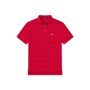 SOUTHERN MARSH COLLECTION Men's Polo Southern Marsh Gridiron Stripe Performance Polo