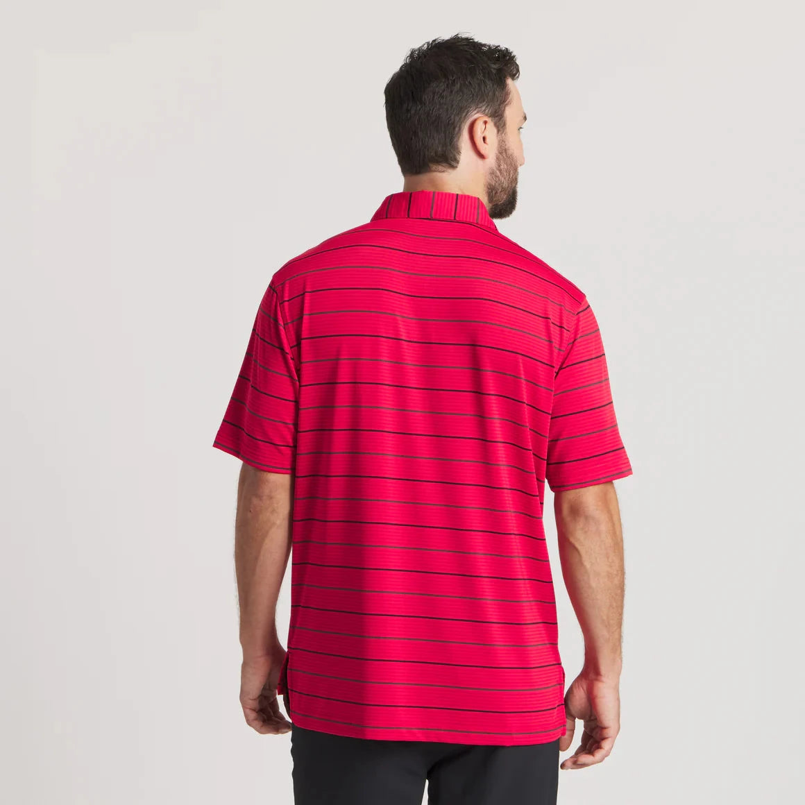 SOUTHERN MARSH COLLECTION Men's Polo Southern Marsh Gridiron Stripe Performance Polo