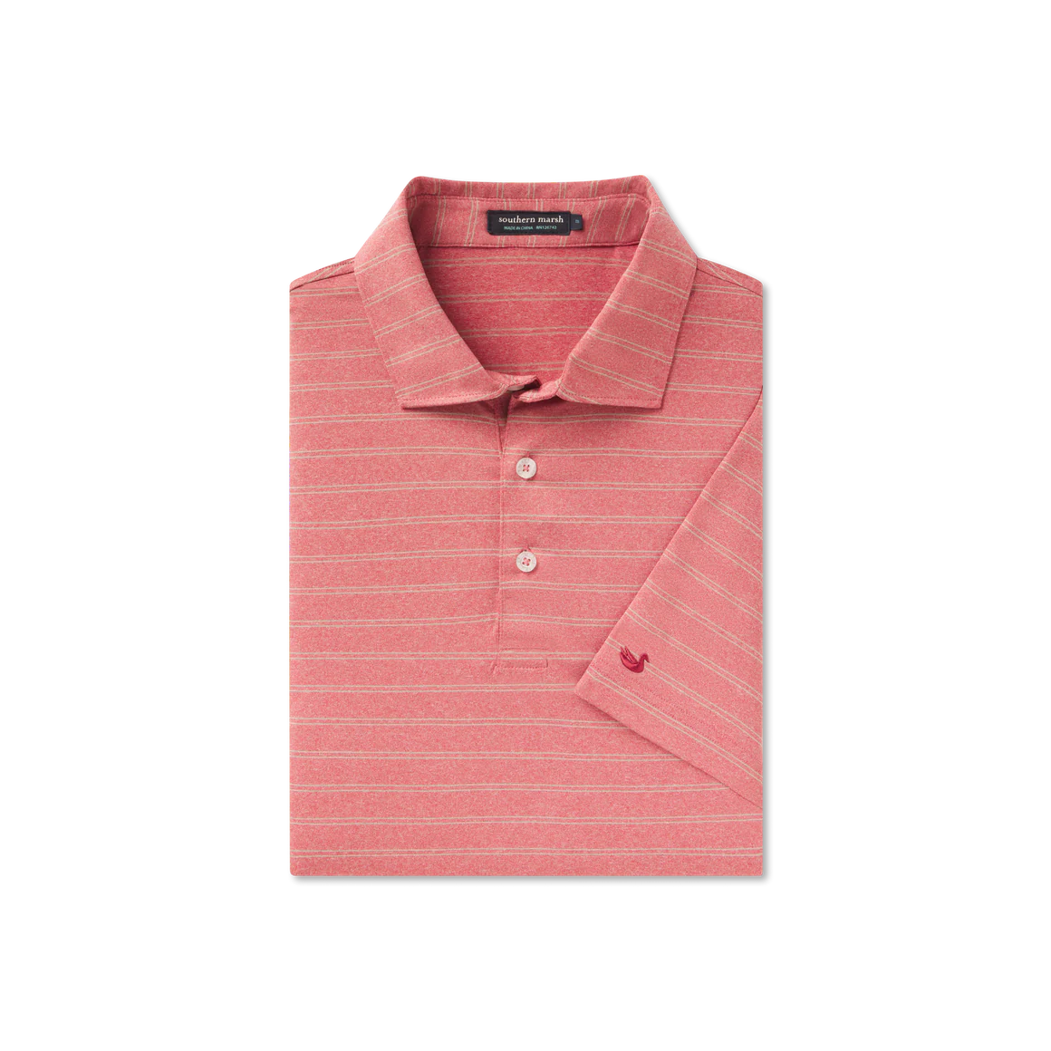 SOUTHERN MARSH COLLECTION Men's Polo Southern Marsh Newcastle Stripe Featherlight Polo