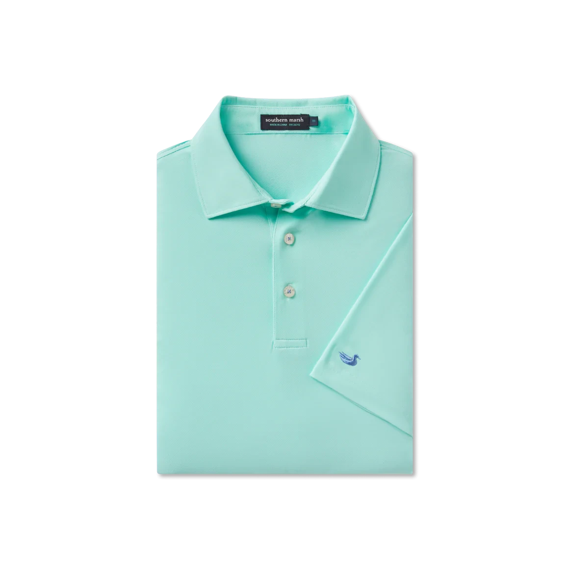 SOUTHERN MARSH COLLECTION Men's Polo Southern Marsh Varsity Performance Polo || David's Clothing