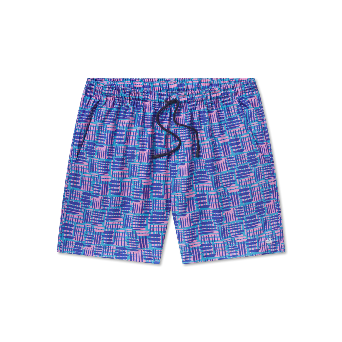SOUTHERN MARSH COLLECTION Men's Shorts Southern Marsh Dockside Swim Trunk - Hawaiian Lines || David's Clothing