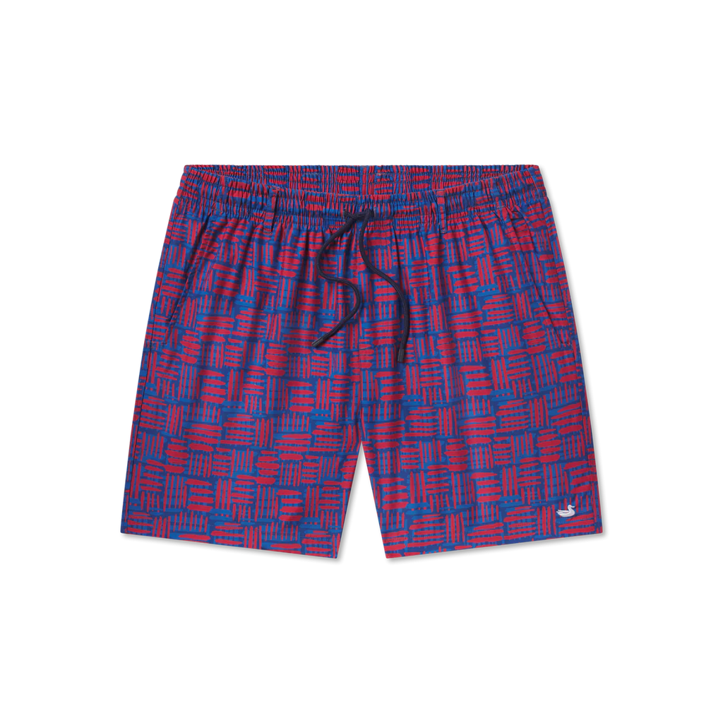 Southern Marsh Dockside Swim Trunk Hawaiian Lines David s Clothing