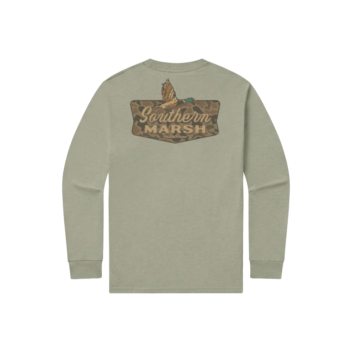 SOUTHERN MARSH COLLECTION Men's Tees Southern Marsh Branding Tee - Inflight Badge - Long Sleeve