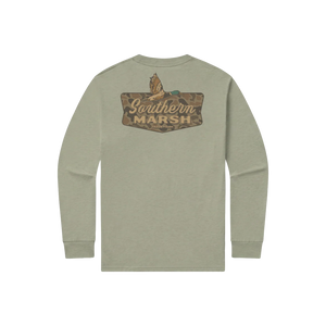 SOUTHERN MARSH COLLECTION Men's Tees Southern Marsh Branding Tee - Inflight Badge - Long Sleeve