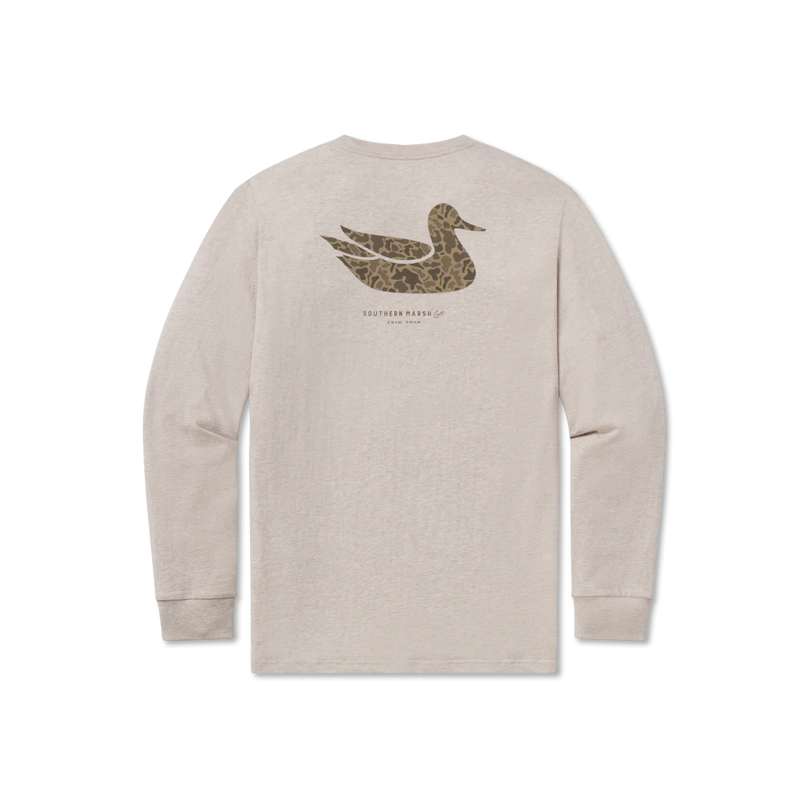 SOUTHERN MARSH COLLECTION Men's Tees Southern Marsh Duck Originals Tee Camo Long Sleeve || David's Clothing