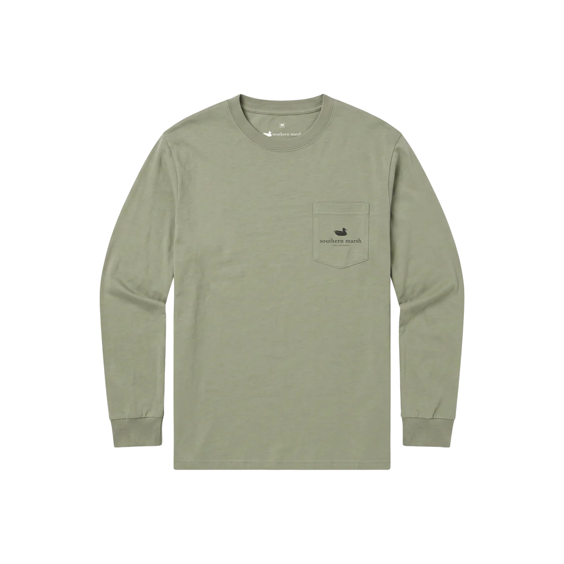 SOUTHERN MARSH COLLECTION Men's Tees Southern Marsh SEAWASH Tee - Vintage Duck Decoy - In Position - Long Sleeve