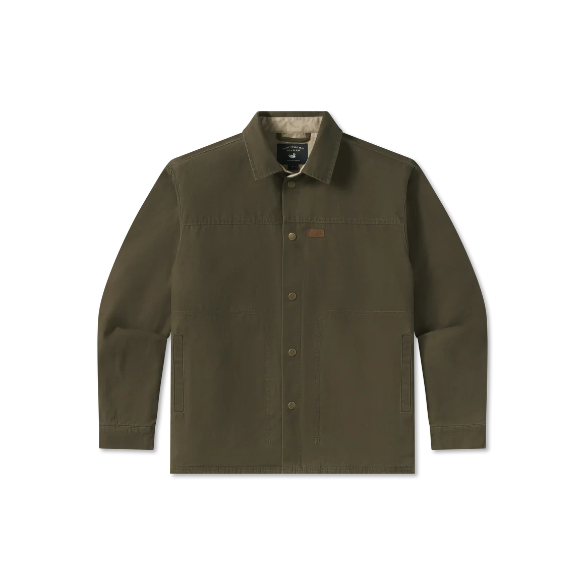 SOUTHERN MARSH COLLECTION Mens Jackets DARK OLIVE / S Southern Marsh Bishop Rugged Canvas Jacket OBPJDLV