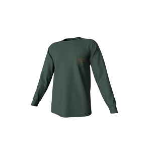 Southern Point Co. Kid's Tees Southern Point Youth Vintage Circle Greyton Long Sleeve Pocket Tee