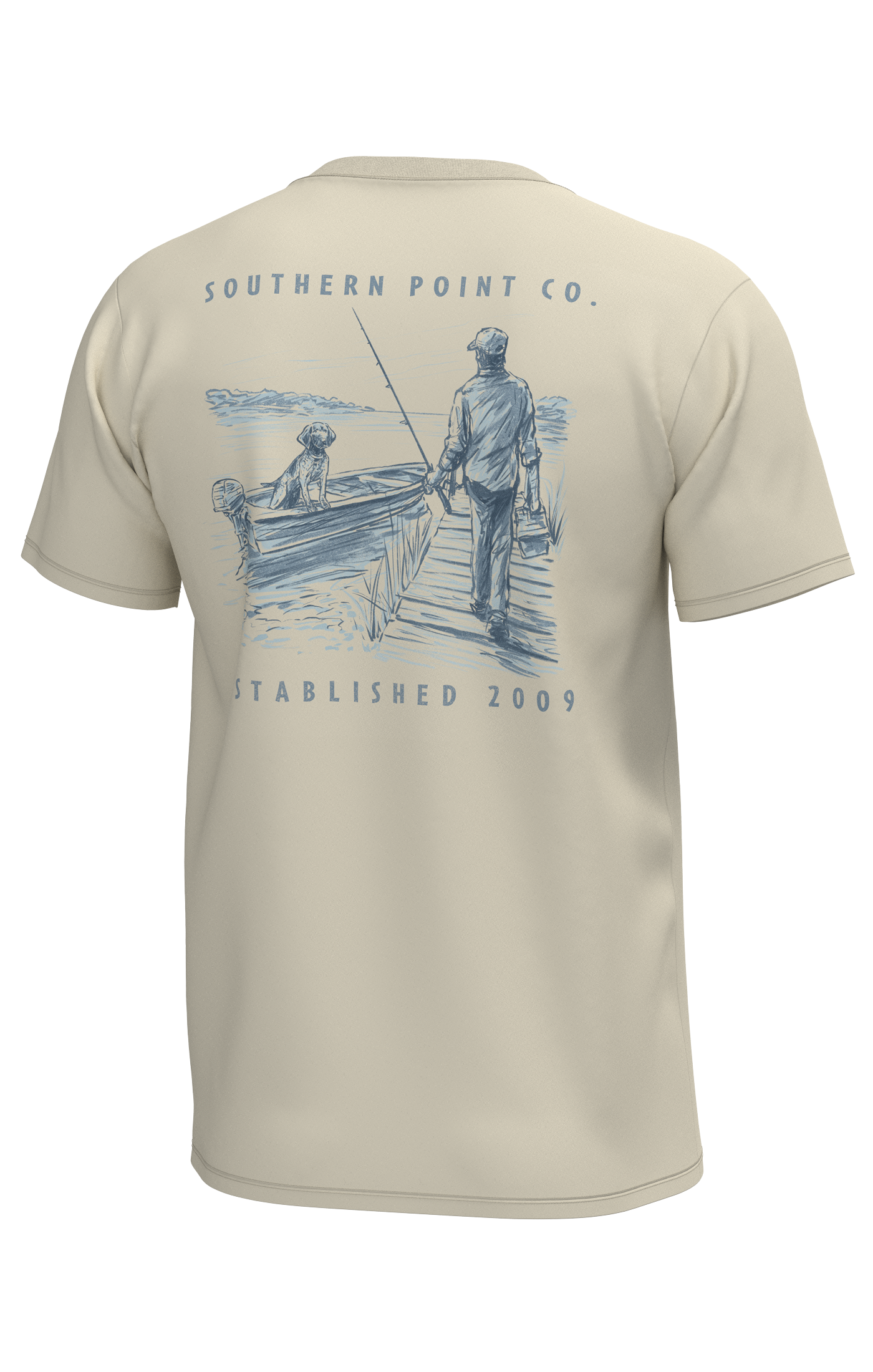 Southern Point Co. Men's Tees Southern Point Docked Boat Short Sleeve Tee