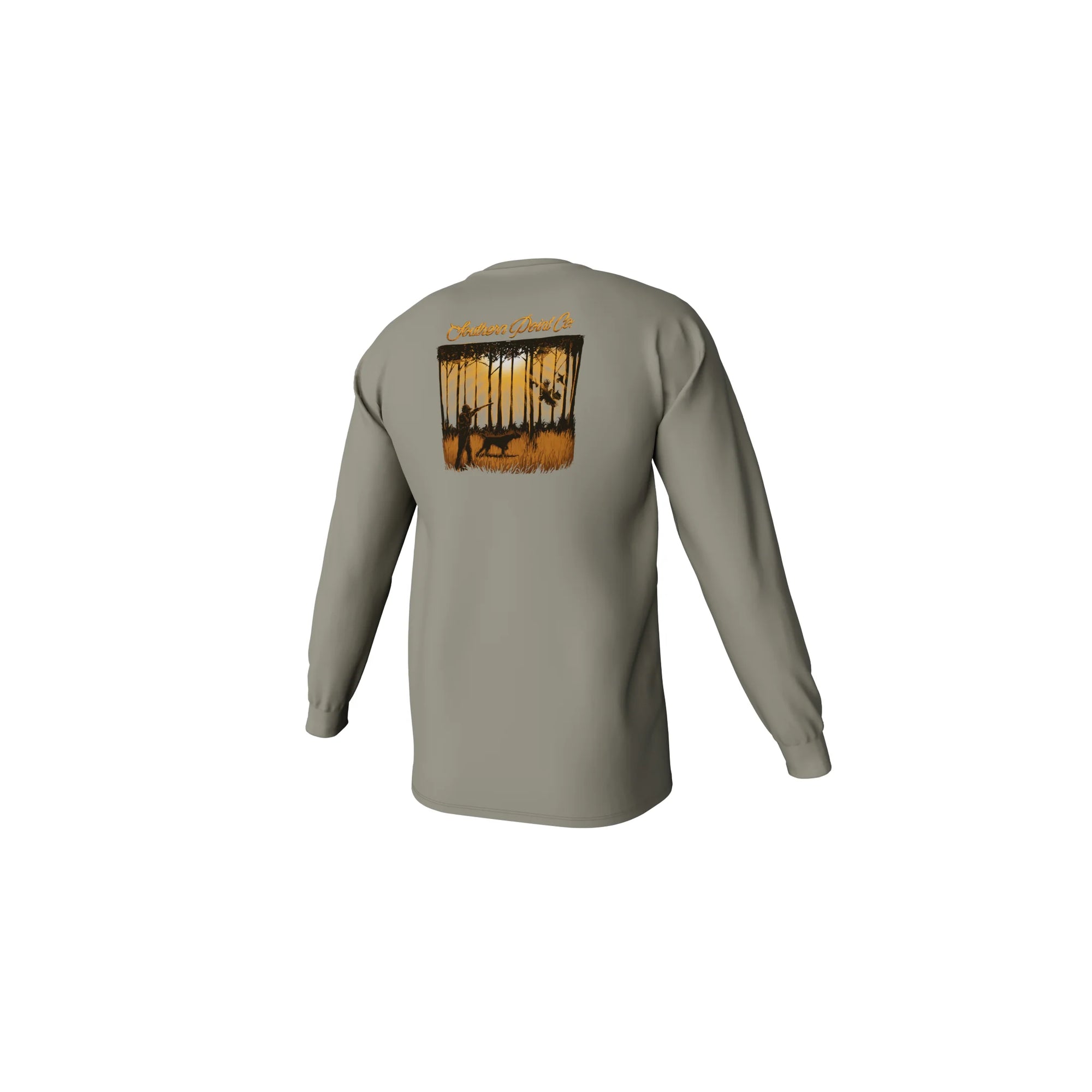Southern Point Co. Men's Tees Southern Point In the Pines Long Sleeve Pocket Tee