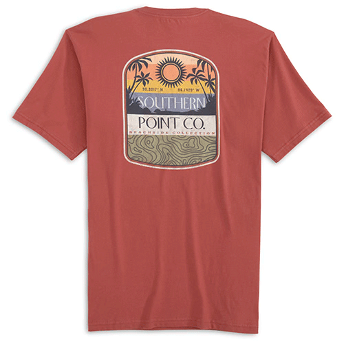 Southern Point Co. Men's Tees Southern Point Oceanside Topo Tee || David's Clothing