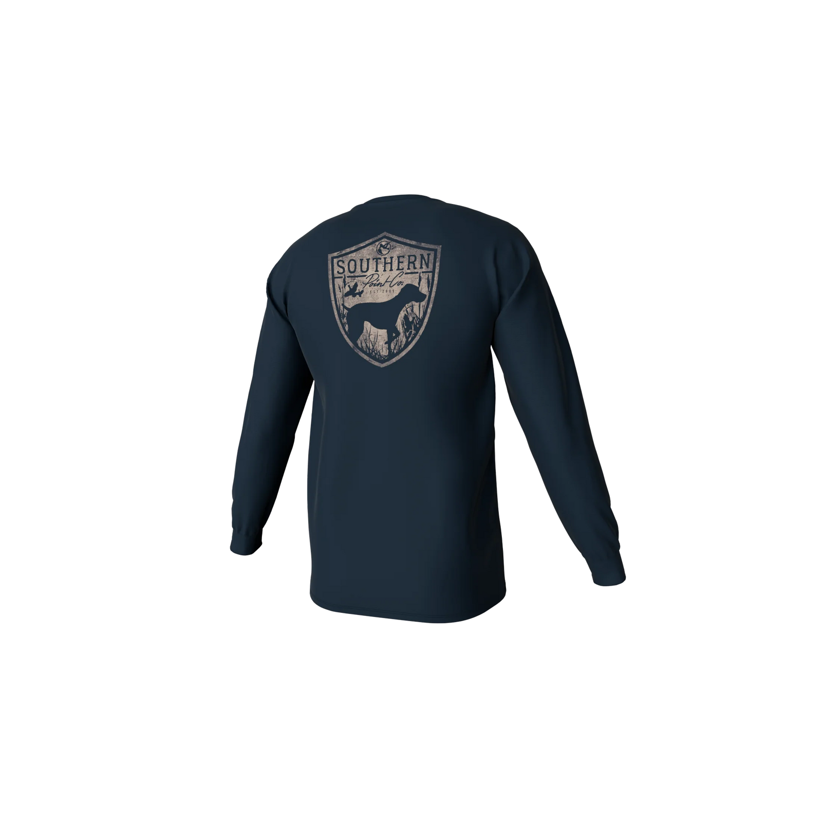 Southern Point Co. Men's Tees Southern Point Silhouette Shield Long Sleeve Pocket Tee