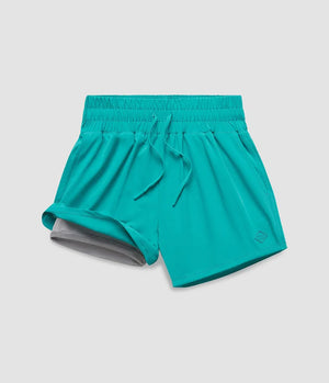 SOUTHERN SHIRT CO. Women's Shorts EMERALD CITY / S Southern Shirt Womens Lined Hybrid Shorts || David's Clothing 2H0091262