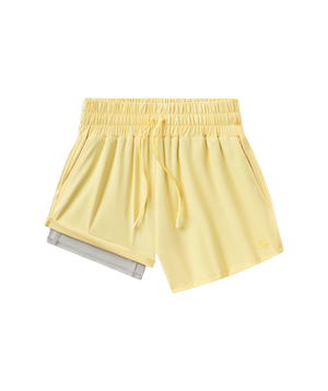 SOUTHERN SHIRT CO. Women's Shorts LEMON DROP / XS Southern Shirt Womens Lined Hybrid Shorts 2H009-1818