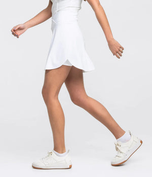 SOUTHERN SHIRT CO. Women's Skirts BRIGHT WHITE / XS Southern Shirt Your Serve Tennis Skort || David's Clothing 2D0281082