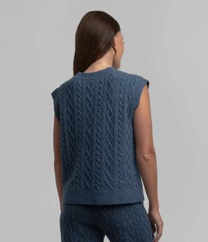 SOUTHERN SHIRT CO. Women's Sweaters Southern Shirt Comfy Cozy Sweater Vest - Parchment