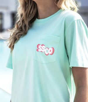 SOUTHERN SHIRT CO. Women's Tee Southern Shirt Think Positive Puff Print SS Tee || David's Clothing