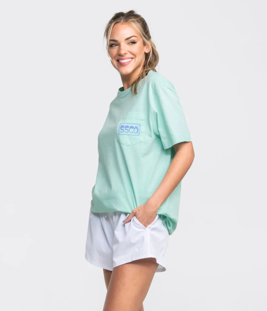 SOUTHERN SHIRT CO. Women's Tee BEACH GLASS / XS Southern Shirt Touch Of Spritz SS Tee || David's Clothing 2T2991645