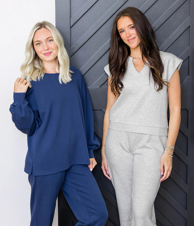 SOUTHERN SHIRT CO. Women's Top STONE / XS Southern Shirt AstroKnit V Neck - Stone 2J097-1350