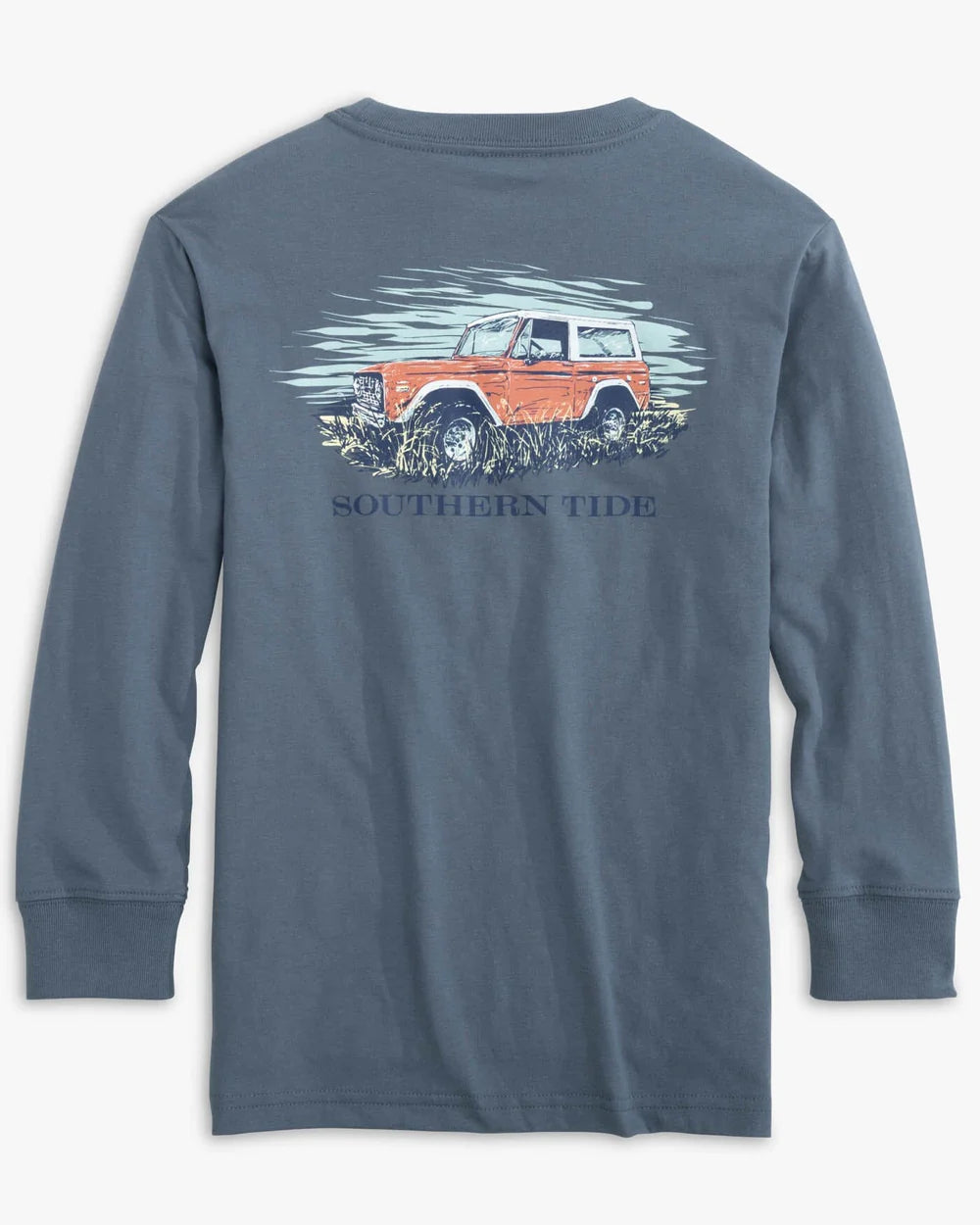 SOUTHERN TIDE Kid's Tees Southern Tide Kids On Board for Off Roads Long Sleeve T-Shirt || David's Clothing