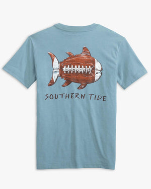 SOUTHERN TIDE Kids BLUE SHADOW / XS Southern Tide Kids Sketched Baseball Heather T-Shirt || David's Clothing 104042783