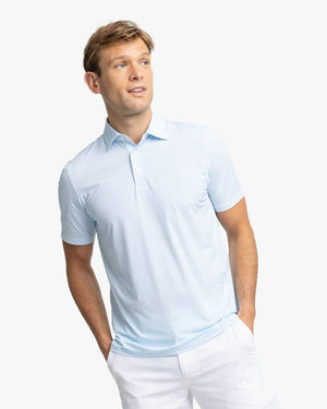 SOUTHERN TIDE Men's Polo CLEARWATER BLUE / S Southern Tide brrr°-eeze Meadowbrook Stripe Polo || David's Clothing 106172943