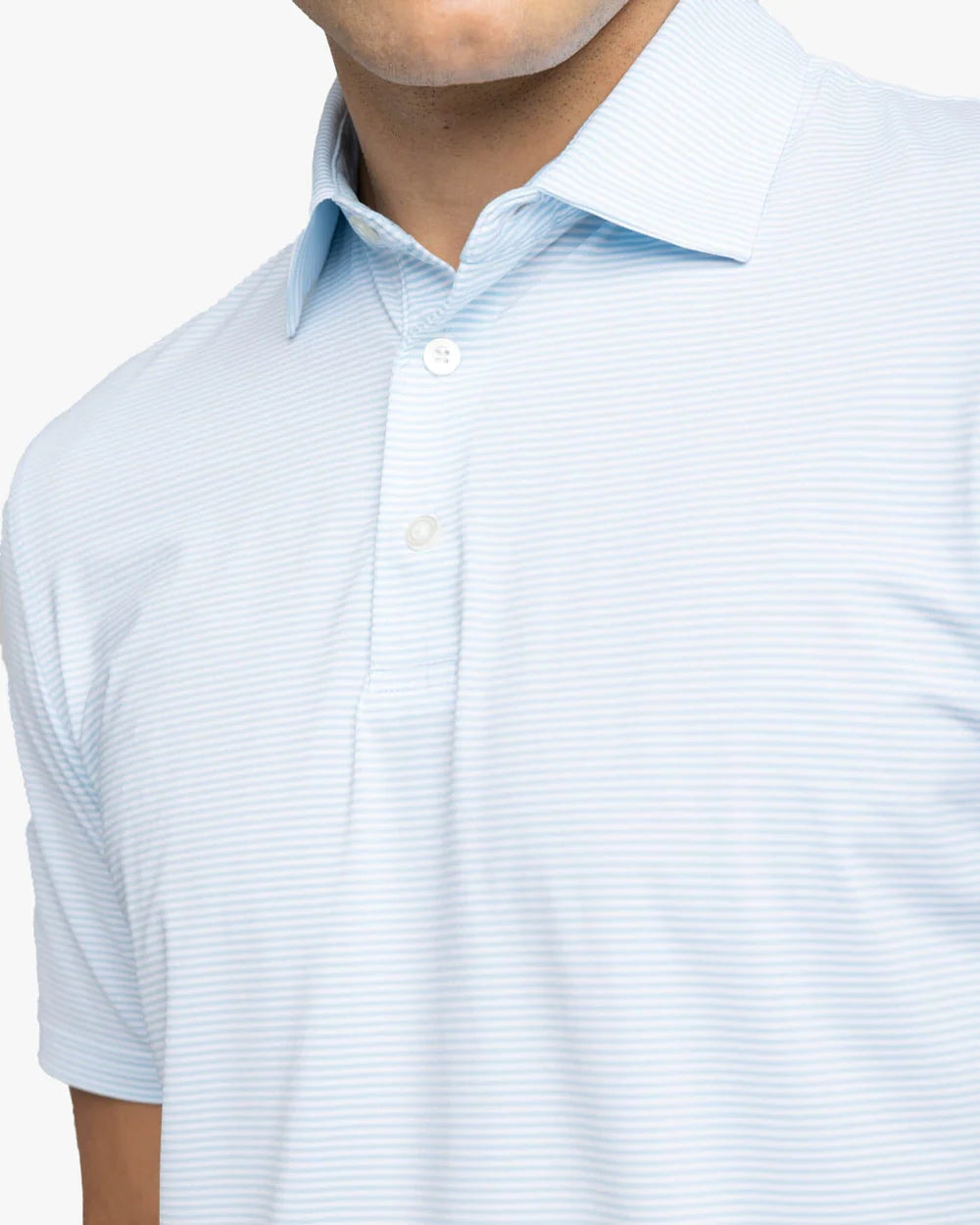 SOUTHERN TIDE Men's Polo Southern Tide brrr°-eeze Meadowbrook Stripe Polo || David's Clothing