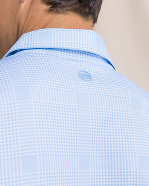 SOUTHERN TIDE Men's Polo Southern Tide Driver Coral Key Plaid Printed Polo