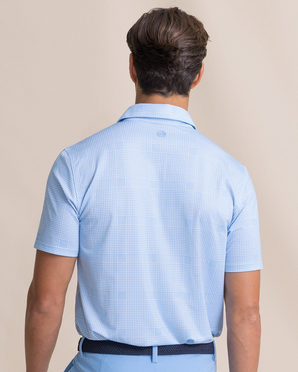 SOUTHERN TIDE Men's Polo Southern Tide Driver Coral Key Plaid Printed Polo