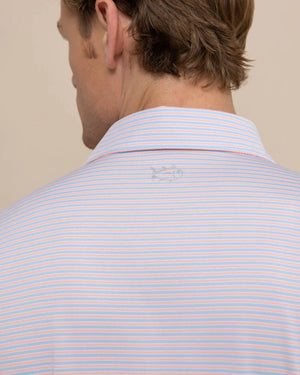 SOUTHERN TIDE Men's Polo Southern Tide Driver Verdae Stripe Polo || David's Clothing