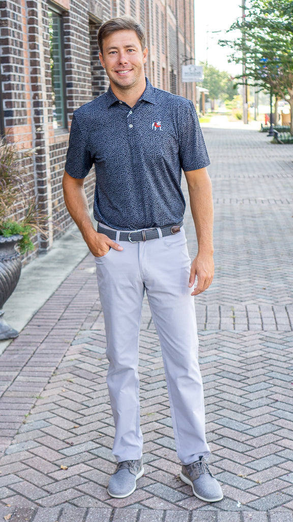 SOUTHERN TIDE Men's Polo Southern Tide Georgia Bulldogs Driver Gameplay Polo || David's Clothing