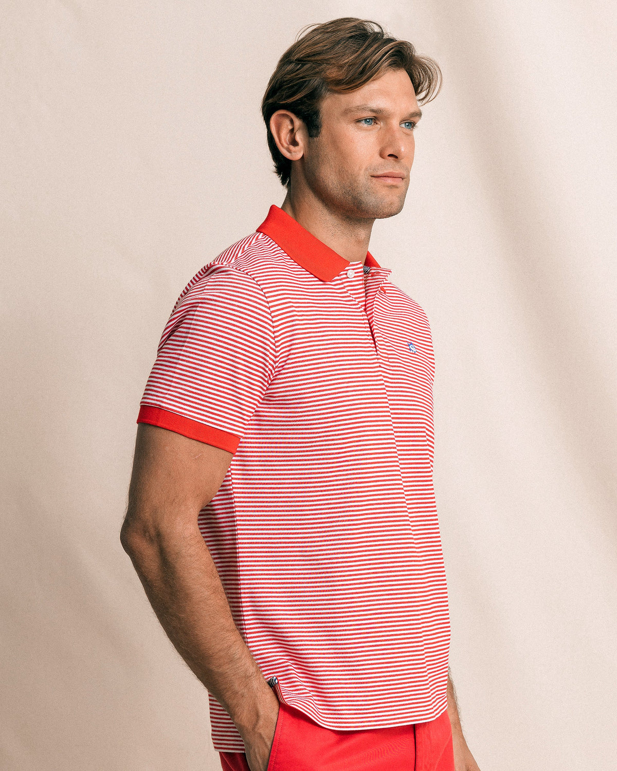 SOUTHERN TIDE Men's Polo Southern Tide Striped Skipjack Polo