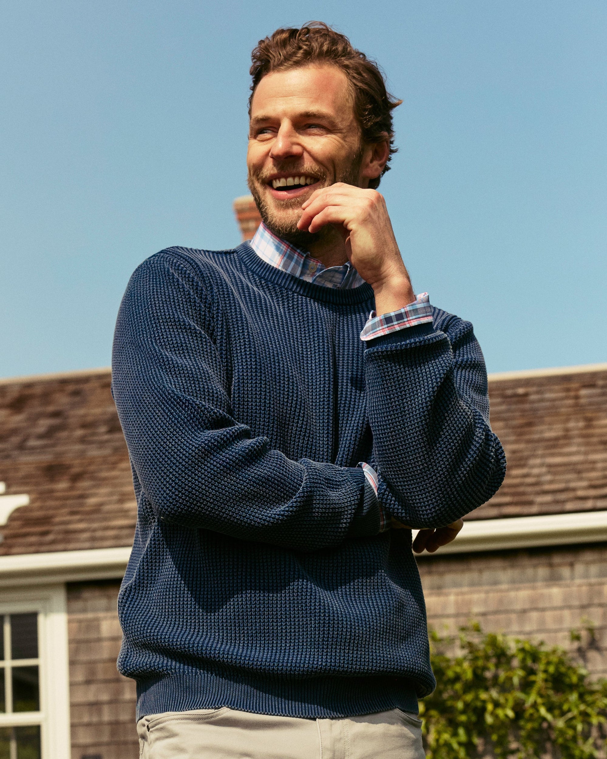 SOUTHERN TIDE Men's Pullovers Southern Tide Carrington Garment Dyed Crew Sweater