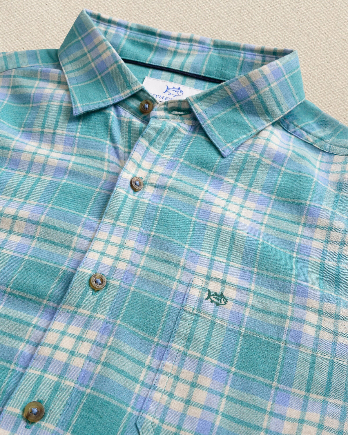 SOUTHERN TIDE Men's Sport Shirt Southern Tide Ashborough Plaid Brushed Twill Sport Shirt