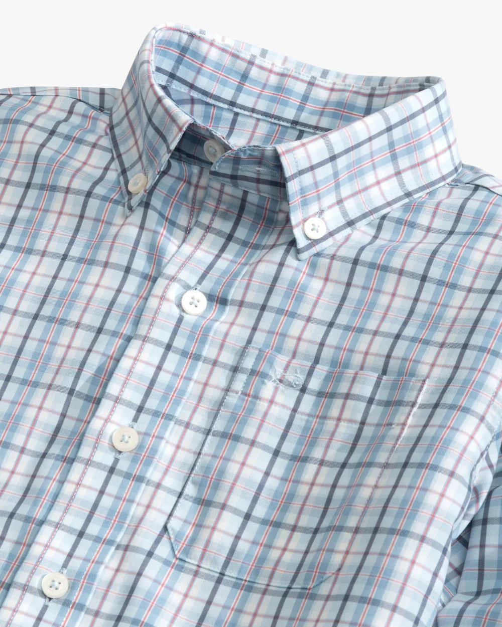 SOUTHERN TIDE Men's Sport Shirt Southern Tide Boys Patton Plaid Intercoastal Long Sleeve Sportshirt || David's Clothing