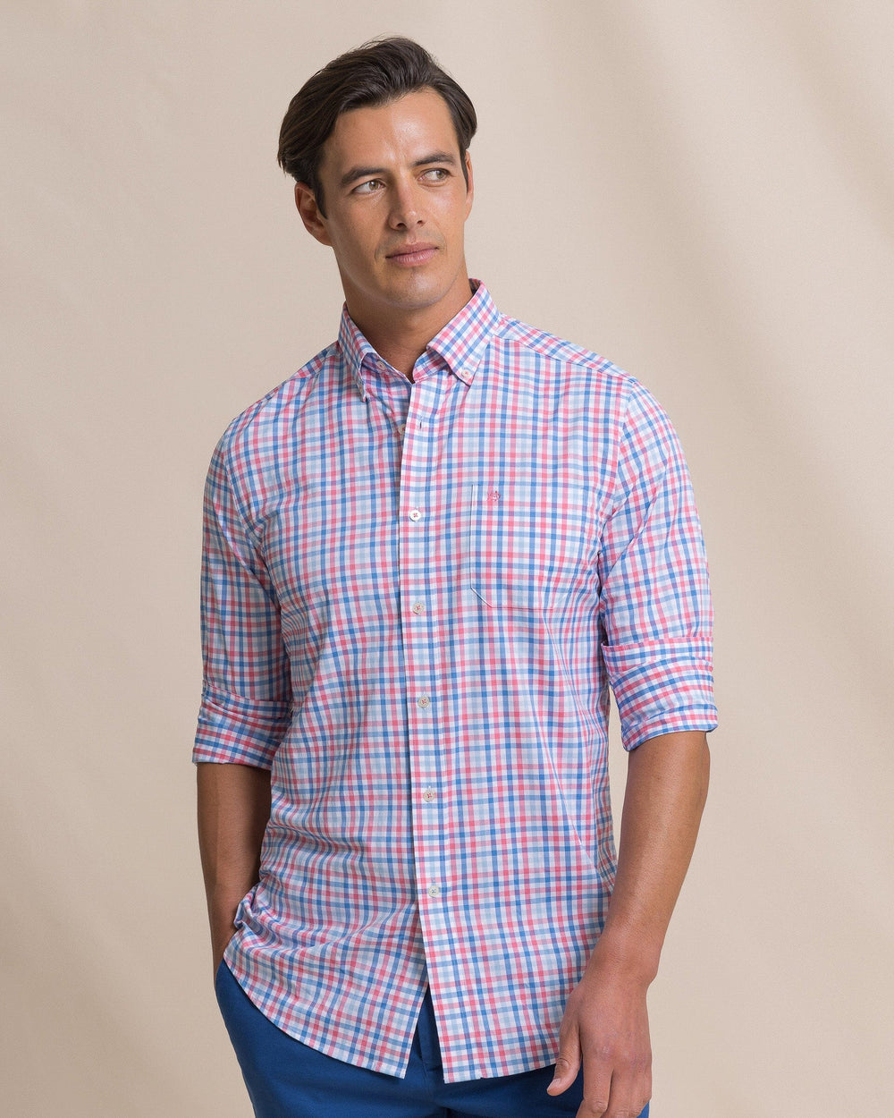 SOUTHERN TIDE Men's Sport Shirt Southern Tide Palm Valley Coastal Breeze Sport Shirt