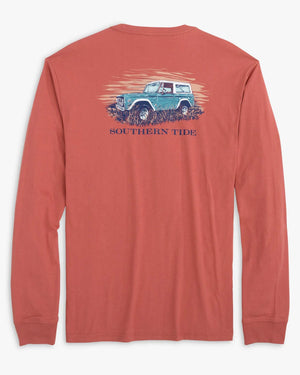 SOUTHERN TIDE Men's Tees DUSTY CORAL / S Southern Tide On Board For Off Roads T-Shirt || David's Clothing 108092952