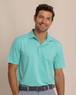 SOUTHERN TIDE Men's Tees Southern Tide brrr°-eeze Heather Performance Polo Shirt || David's Clothing